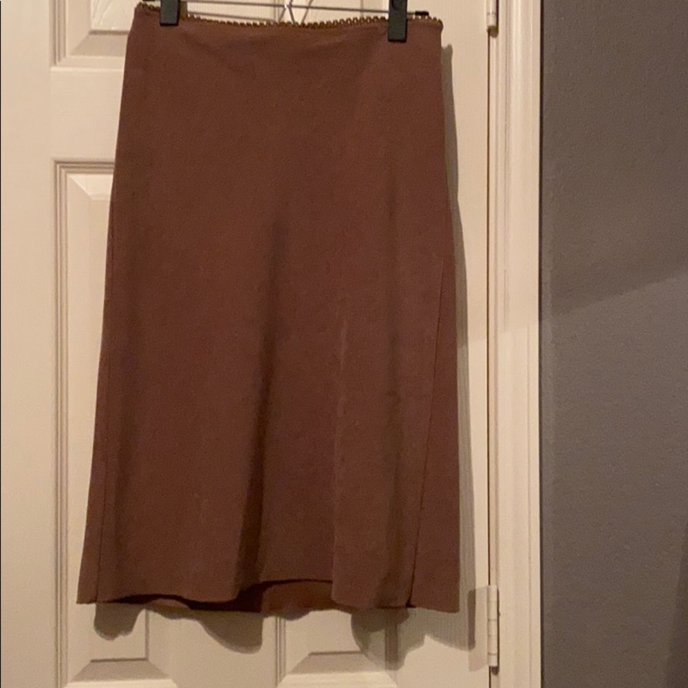 Faux suede skirt—bought in early 2000s